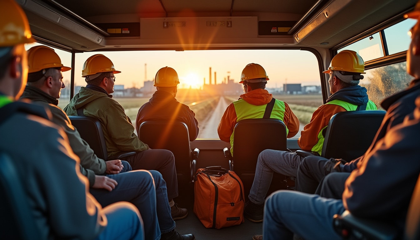 Illustration: Comprendre la différence entre le temps de trajet retour chantier et le temps de travail effectif