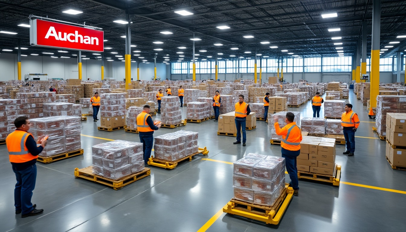 Illustration: Comment la logistique du groupe Auchan s’organise et évolue au fil du temps